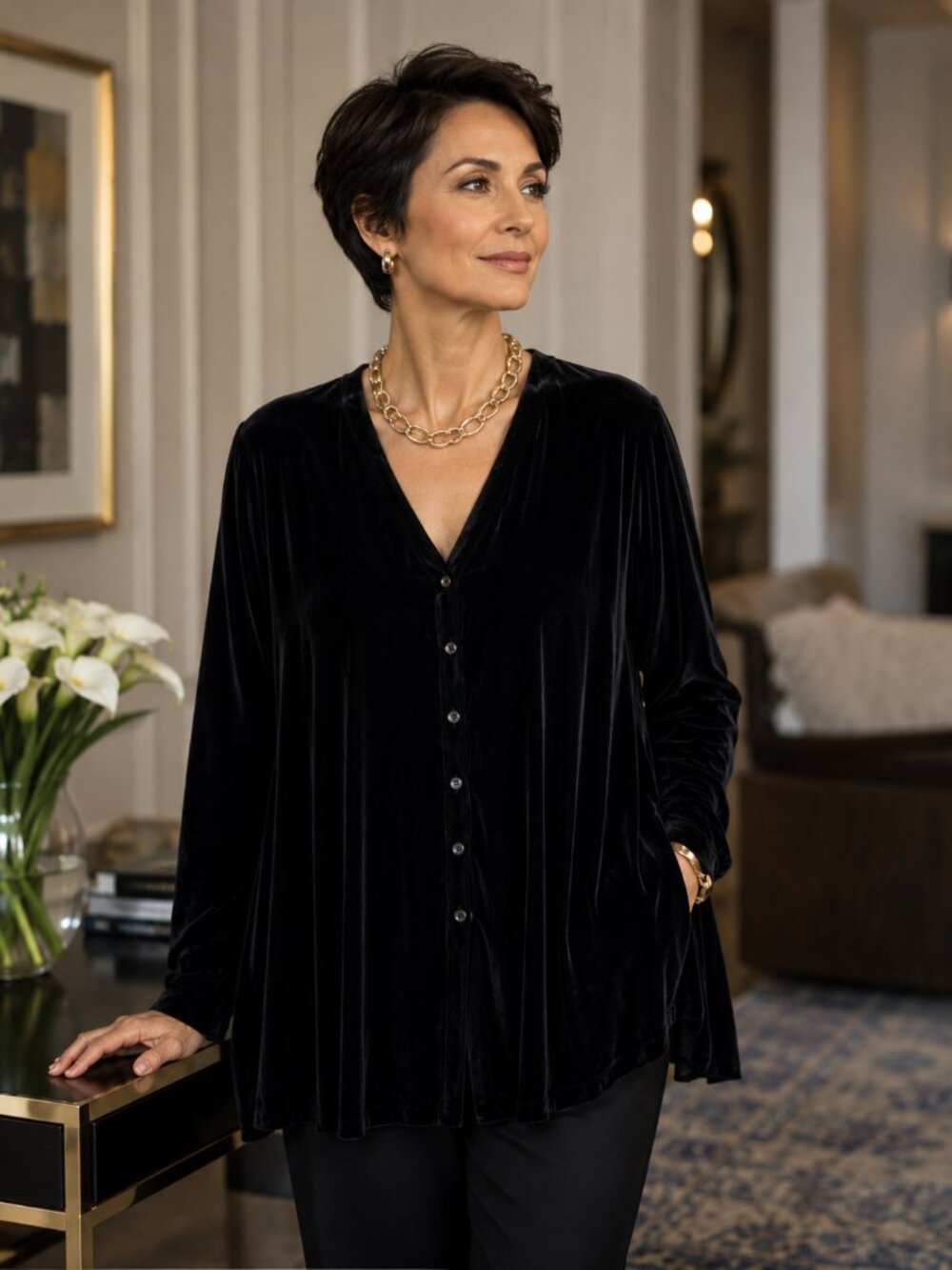 Vintage Eileen Fisher Velvet Jacket